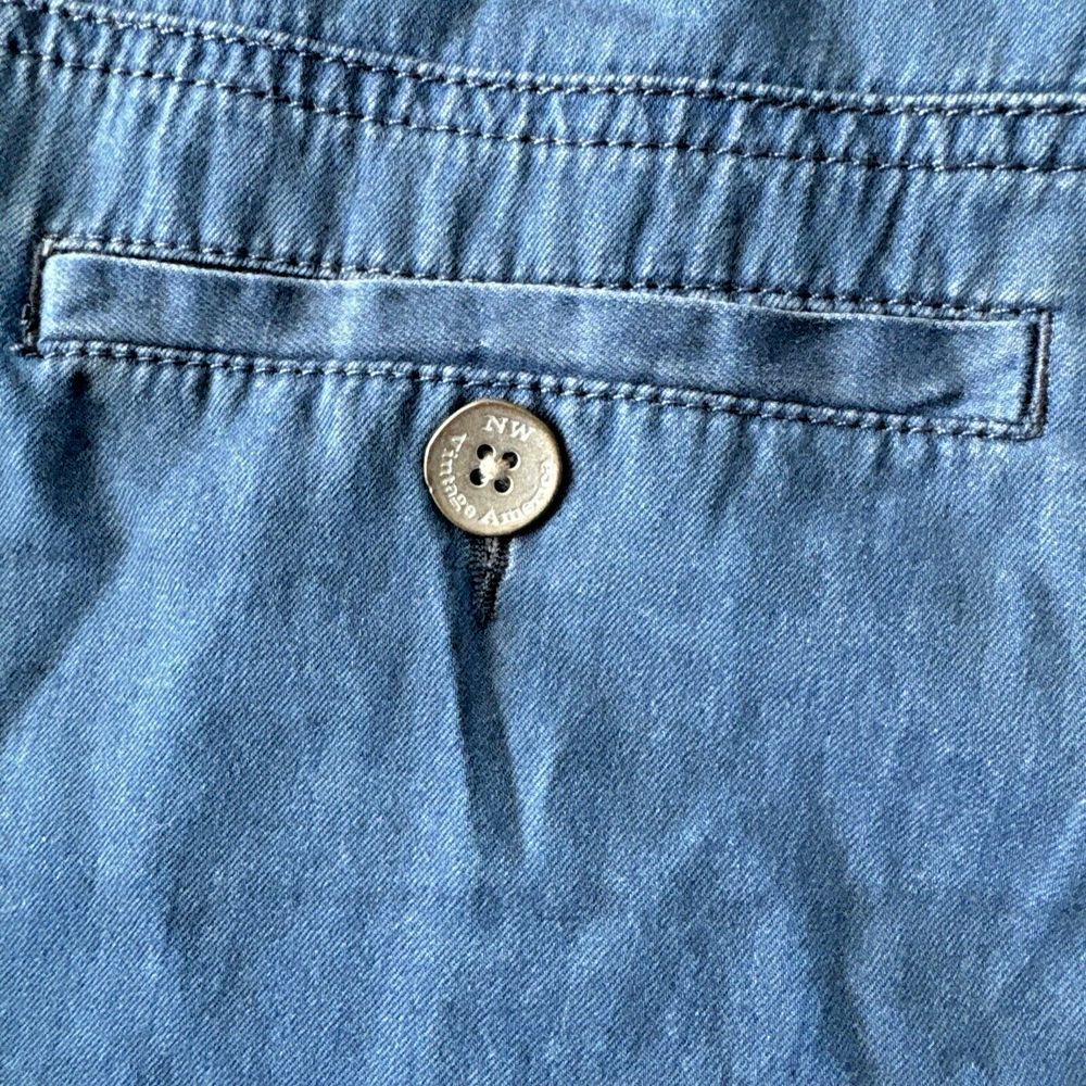 Nine West Vintage America Chambray Shorts Missy 6/28* fits 31" Soft Spun Denim - Picture 6 of 11